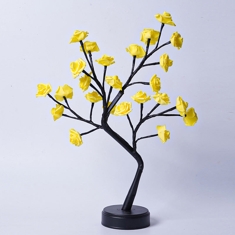 Rose Bush-Shaped Table Lamp
