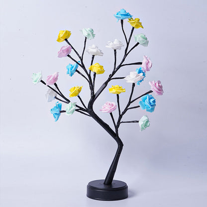 Rose Bush-Shaped Table Lamp