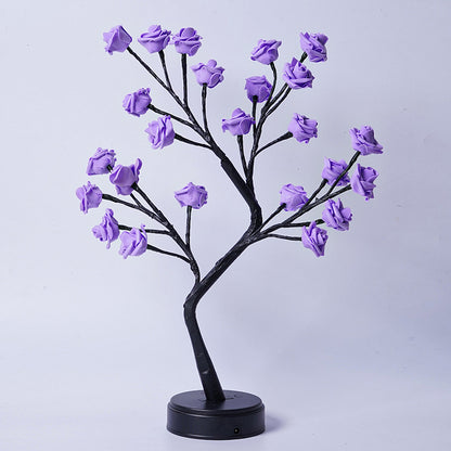 Rose Bush-Shaped Table Lamp