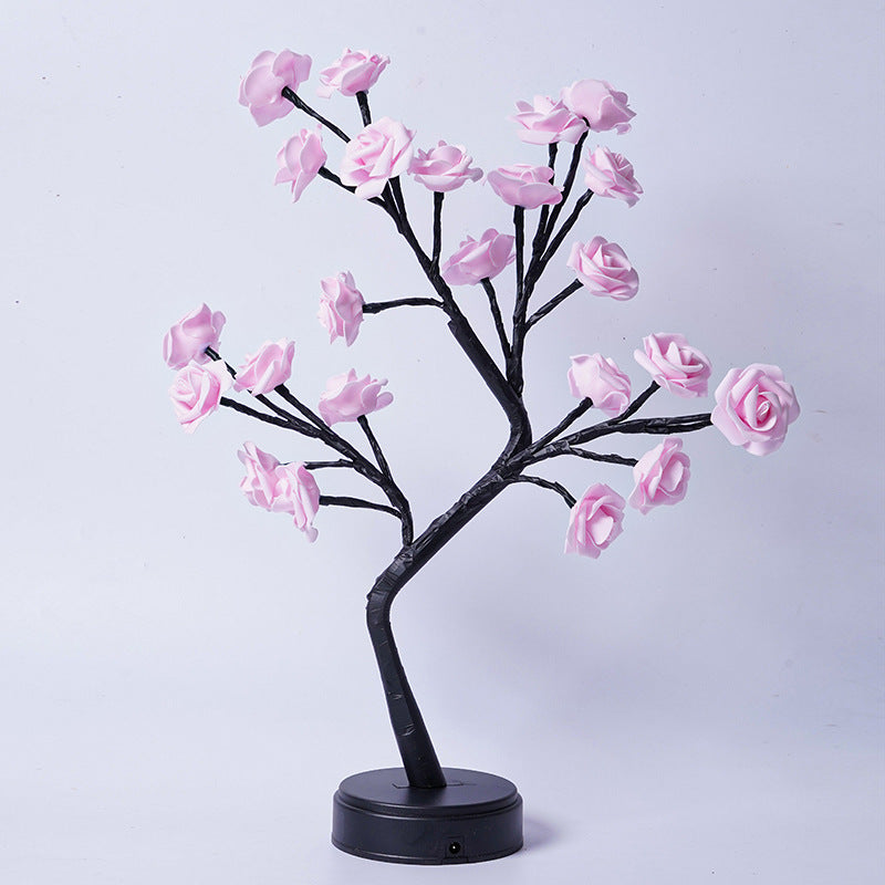 Rose Bush-Shaped Table Lamp