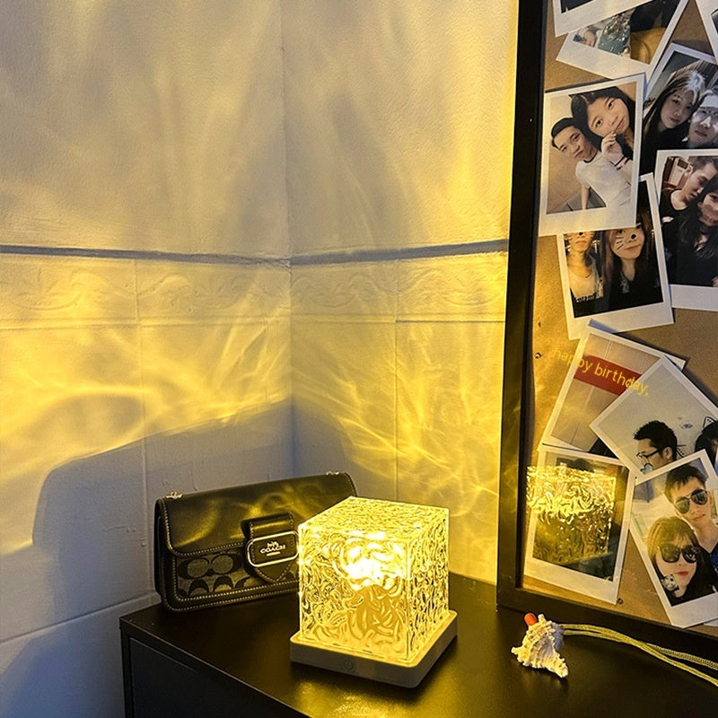 Water Ripple Ambient LED Night Light USB Rotating Projection - Discover Epic Goods