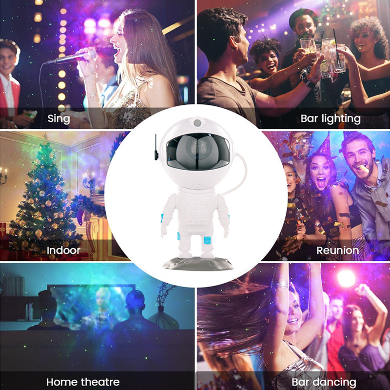 Galaxy Projector Astronaut Starry Sky Remote Control Music - Discover Epic Goods