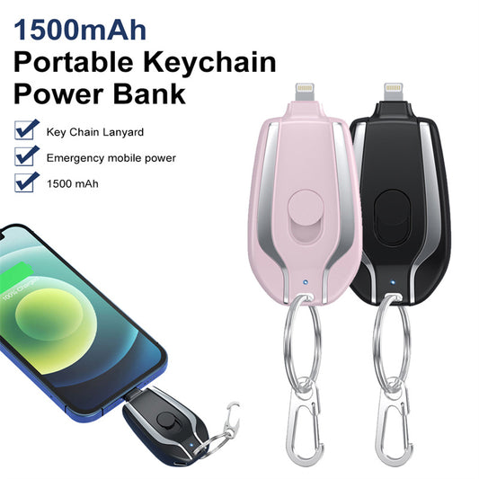 1500mAh Mini Emergency Keychain Charger with Type C Ultra-Compact Mini Battery - Discover Epic Goods