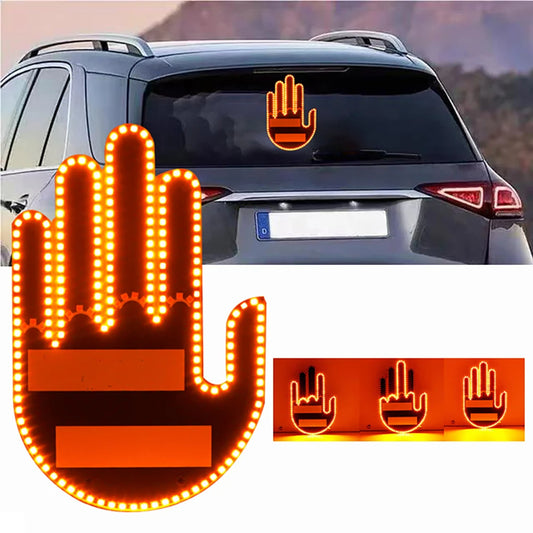 Car Funny LED Illuminated Gesture Light