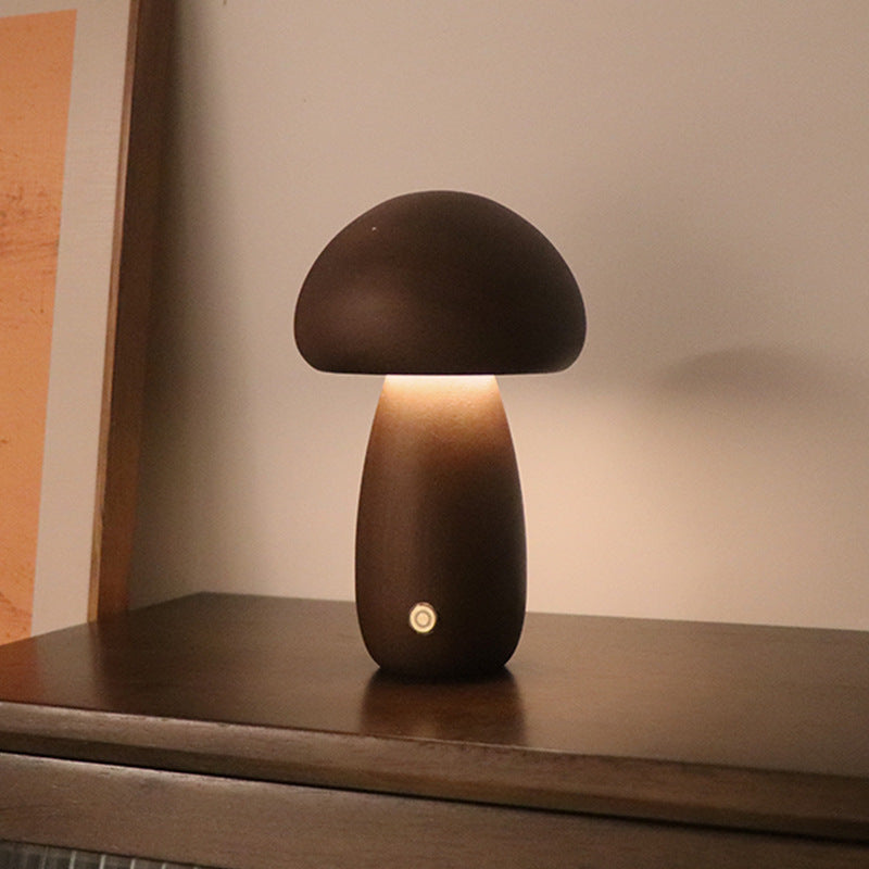 Wooden Cute Mushroom LED Night Light - Discover Epic Goods