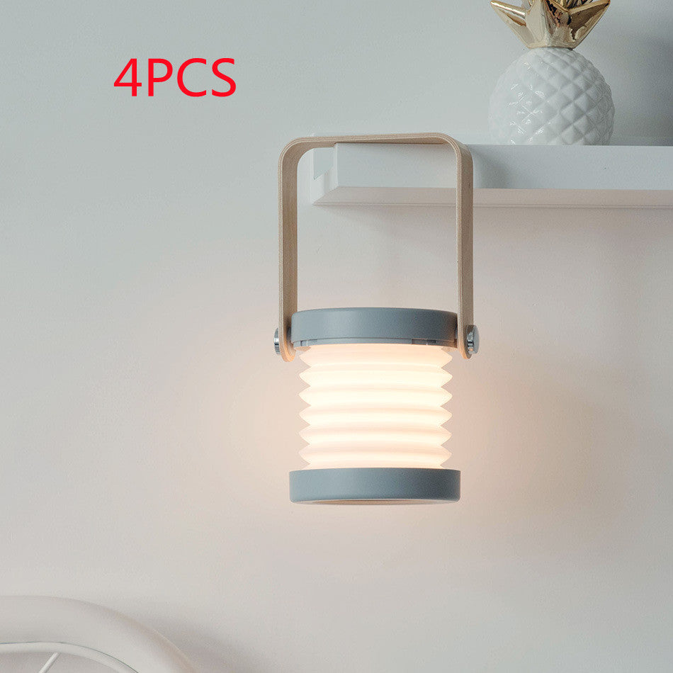 Foldable Camping Lamp Touch Dimmable LED Portable Light USB Rechargeable Tent Light Outdoor Reading Night Light