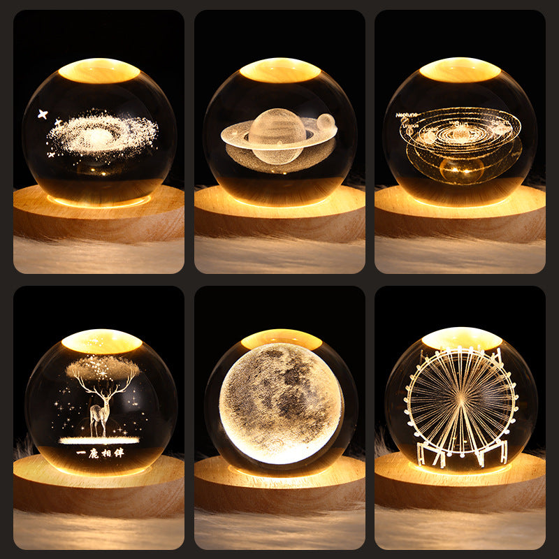 LED Night Light Galaxy Crystal Ball - Discover Epic Goods