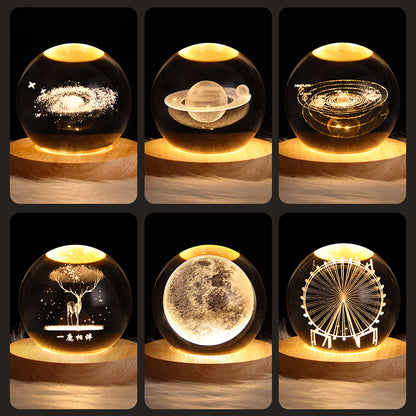 LED Night Light Galaxy Crystal Ball - Discover Epic Goods