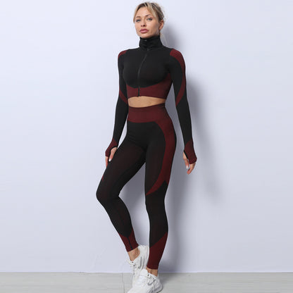 Women's Gym Set Sports Bra Crop Top Leggings Women's Gym Clothing Tracksuit